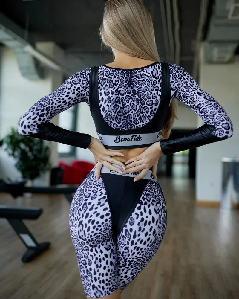 Workout Top Aerobica Rash Snow Leo - Image 2