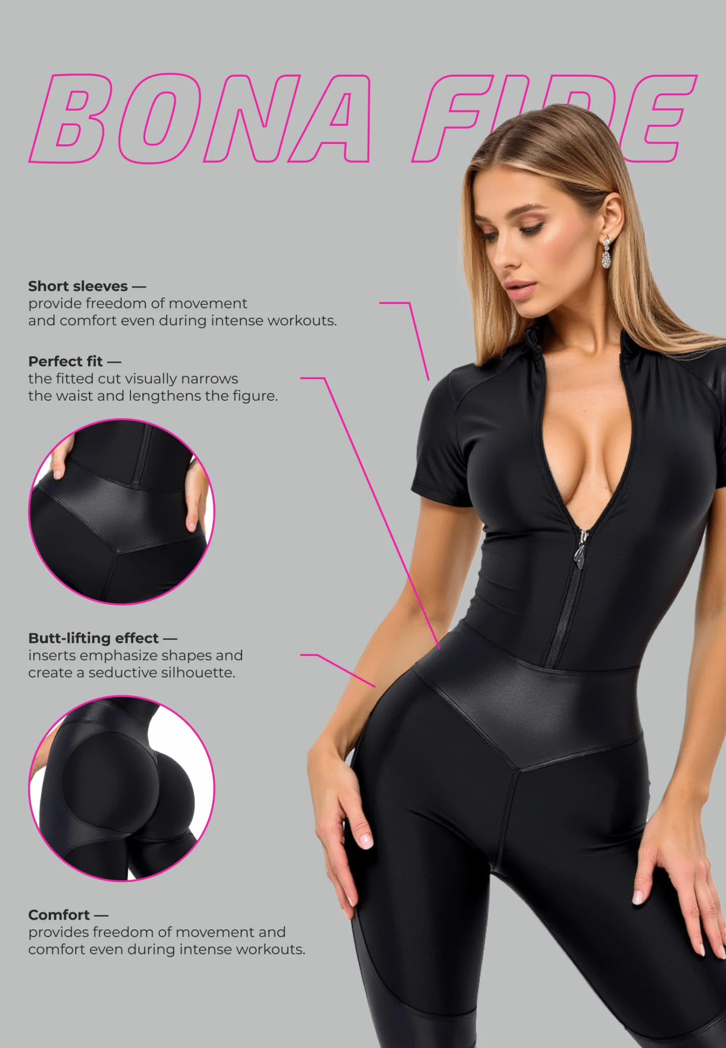 Jumpsuit Body Correct Skin Edition LYC Black - Image 5