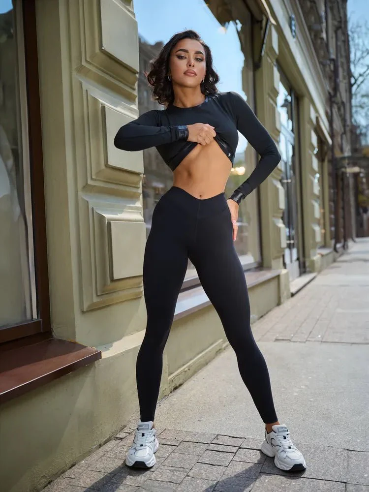 Leggings Bona Classic Black - Image 15