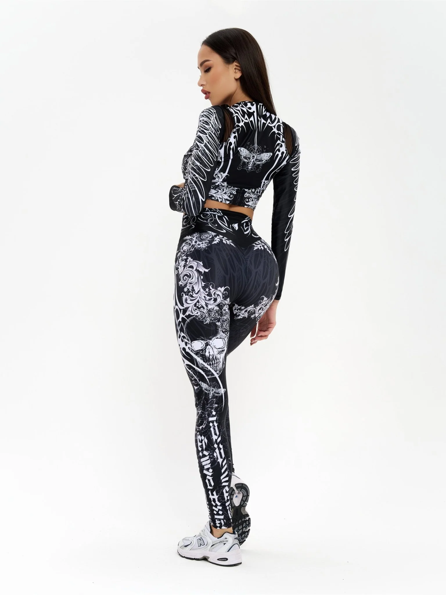 Leggings Bona Classic High Waist Gothic - Image 4
