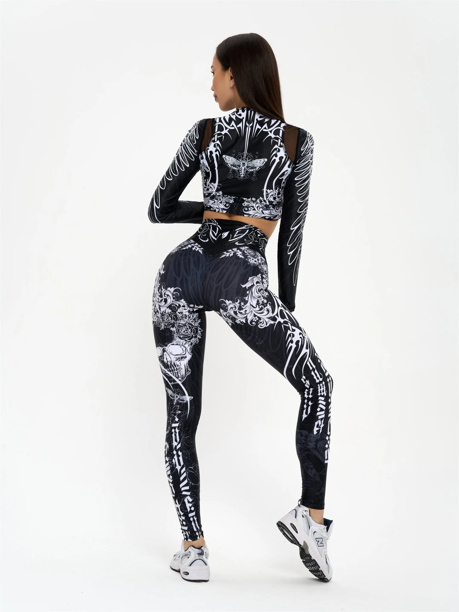 Leggings Bona Classic High Waist Gothic - Image 7