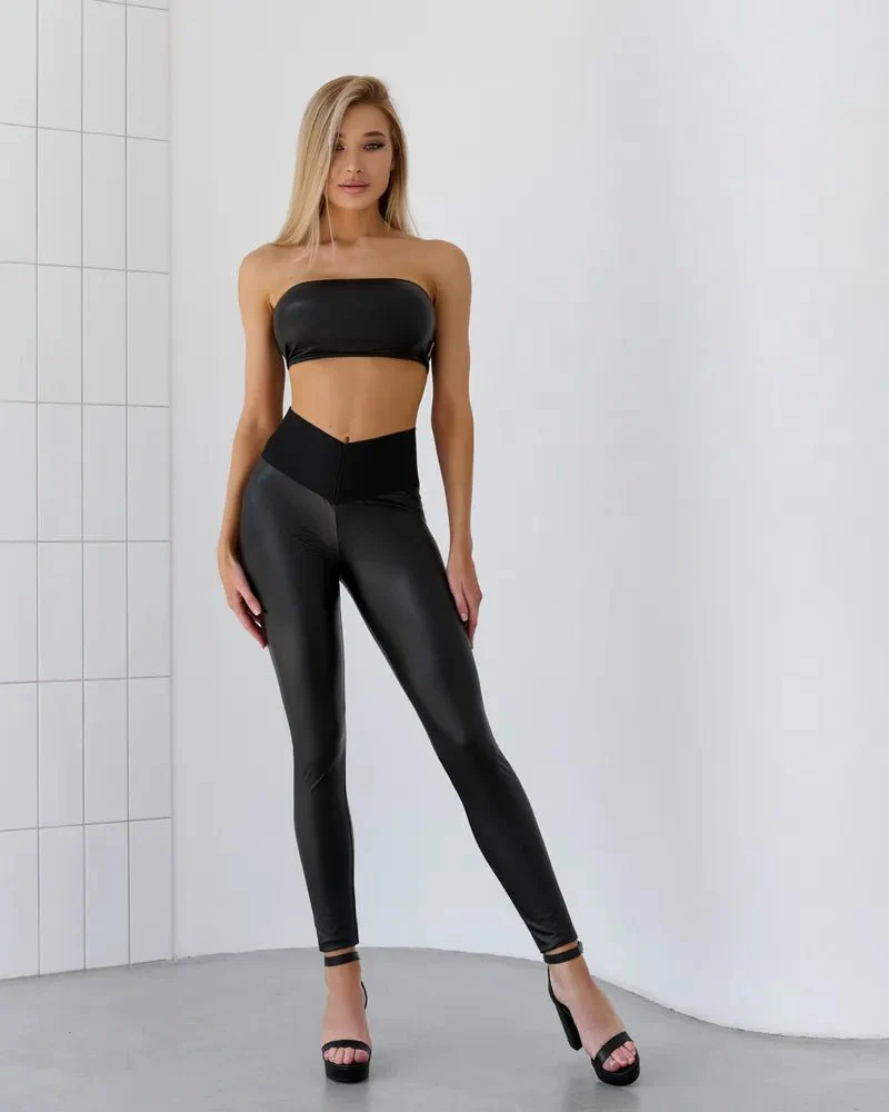 Leggings Bona Corsage Black Blaze - Image 13