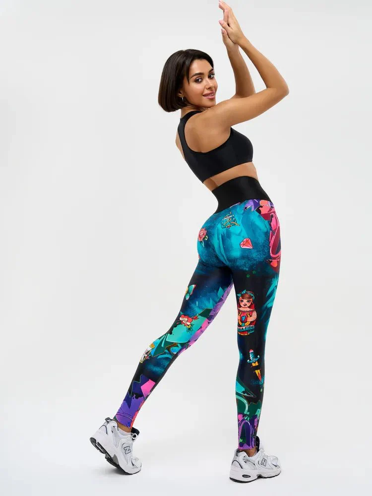 Leggings Bona Corsage Pin-Up Girl - Image 22
