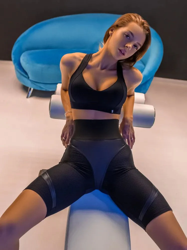Shorts Bona Cycling Extra Sex Push-up Corsage Black Skin - Image 8