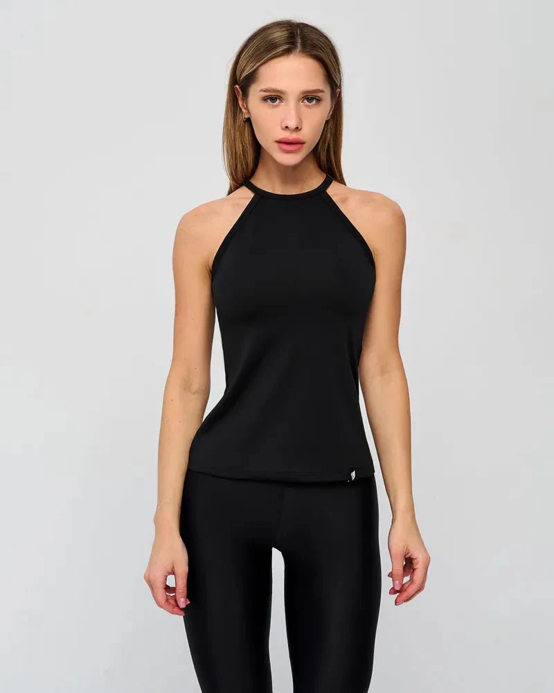Tank Top Halter Top Black - Image 11