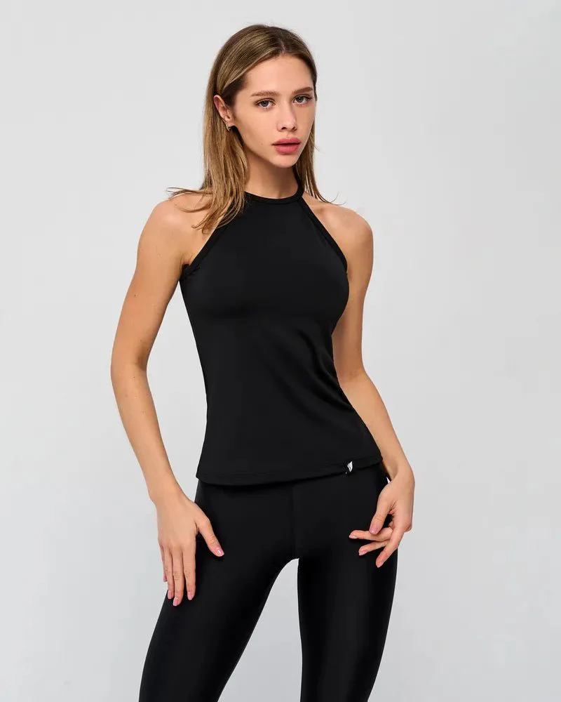 Tank Top Halter Top Black - Image 8