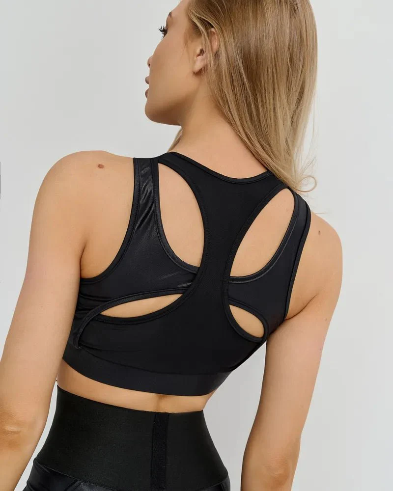 Sports Bras Celtic cross Top Black Skin - Image 10
