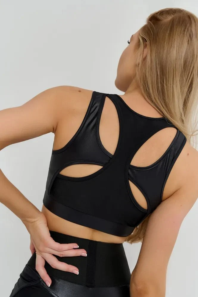 Sports Bras Celtic cross Top Black Skin - Image 12