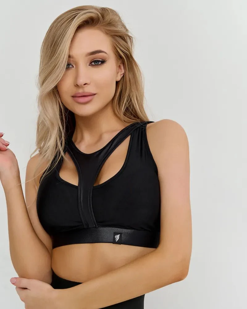 Sports Bras Celtic cross Top Black Skin - Image 9