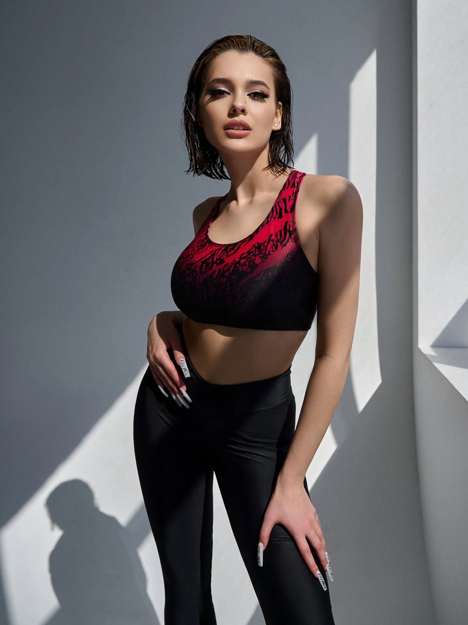 Sports Bras MuscleTop Tiger Lily Acid Pink - Image 9