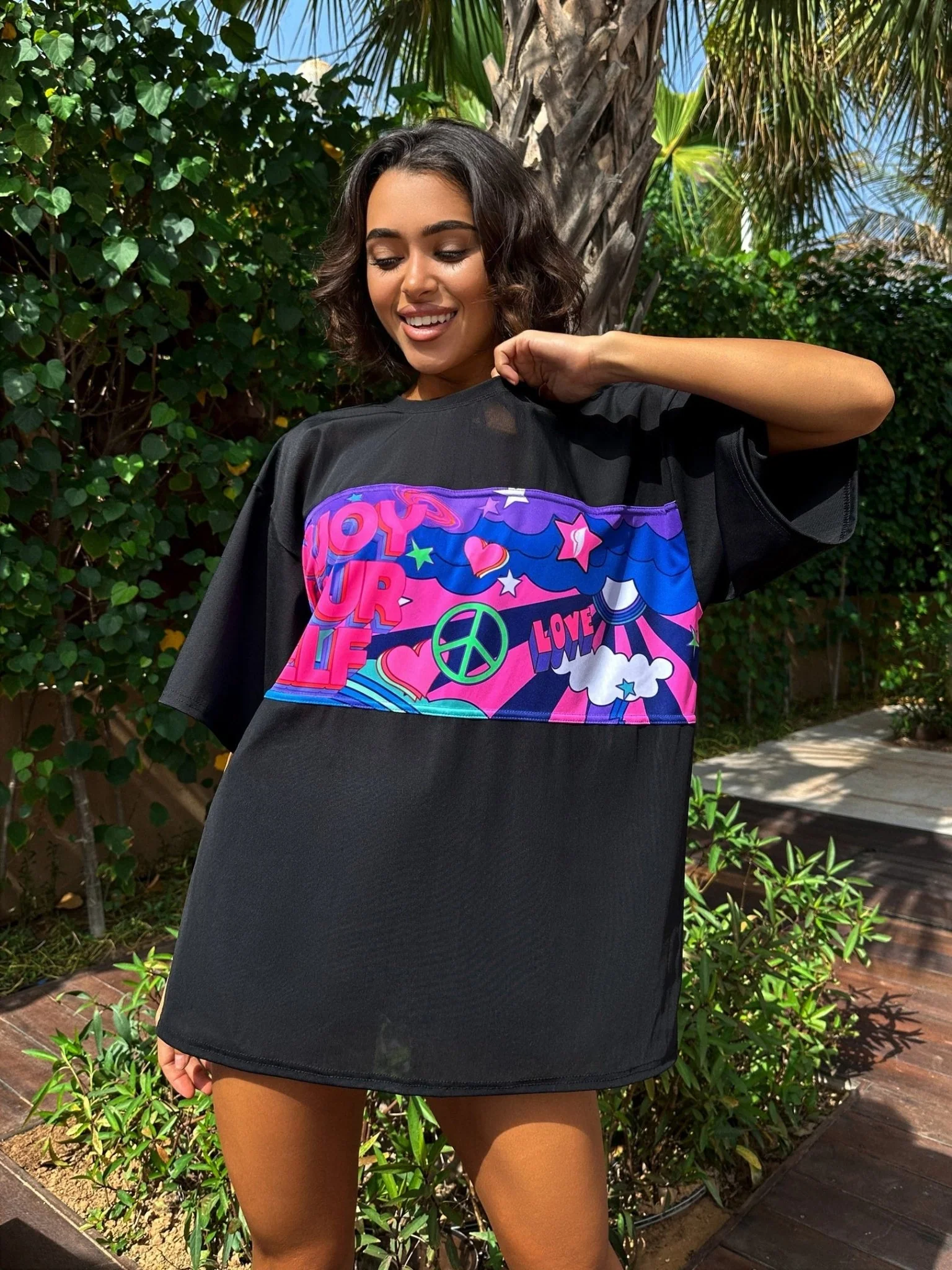 Oversize T-shirt Girl Power - One size - Image 4