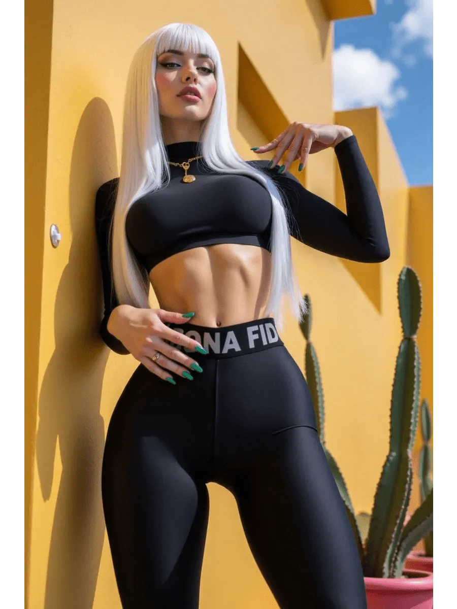 Leggings Bona GoldStandard Black - Image 8