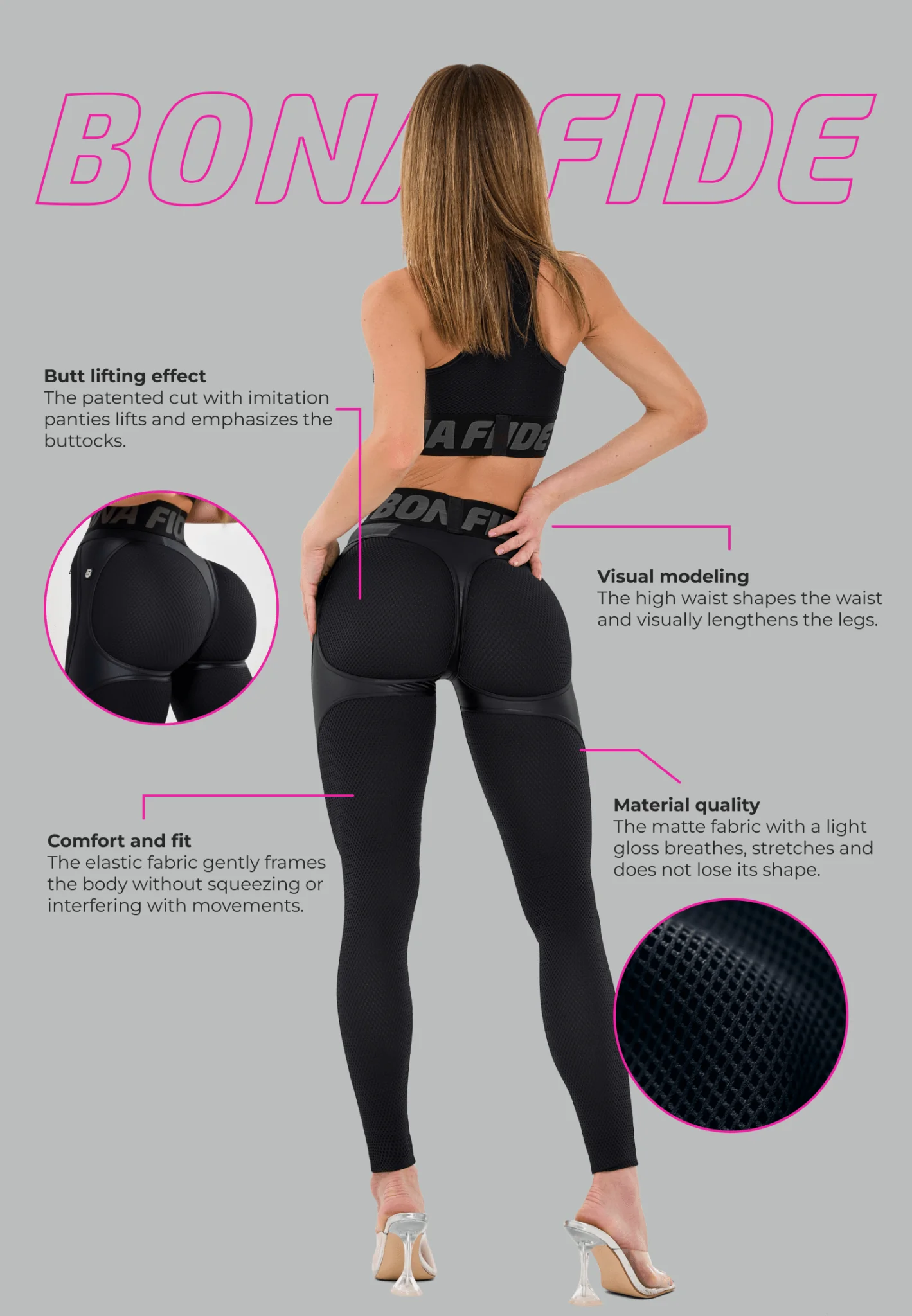 Leggings Extra Sex Push-Up Black Skin - Image 5