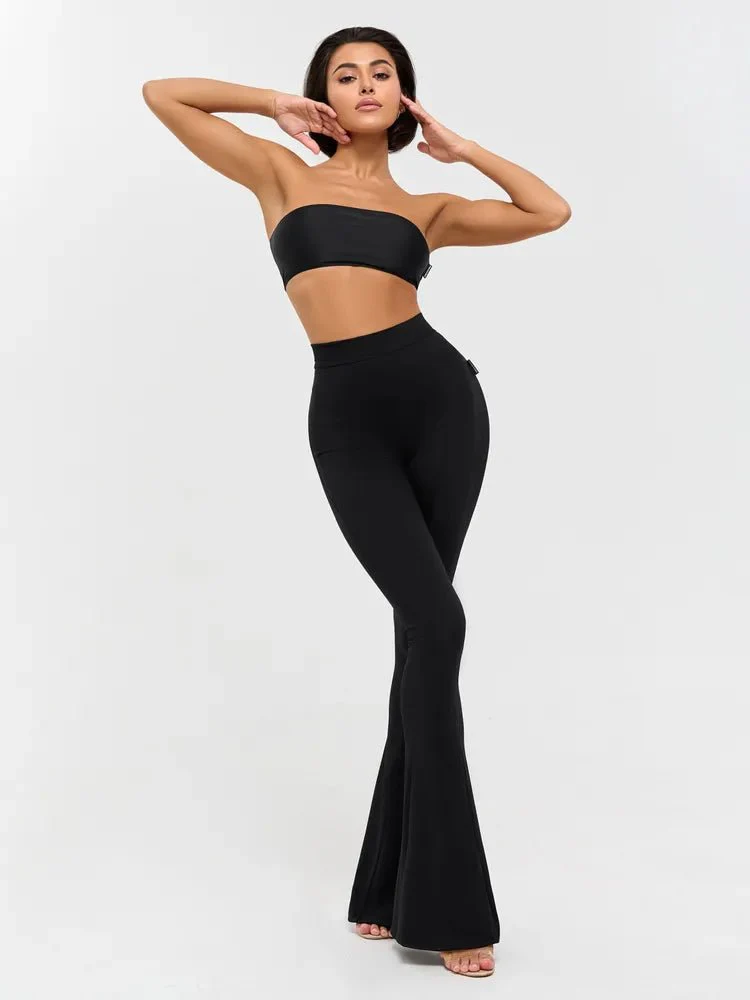 Pants Flares Black Rib - Image 12