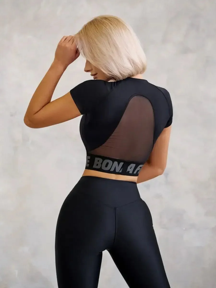 Workout Top Hi-Tech Shirt Black - Image 10