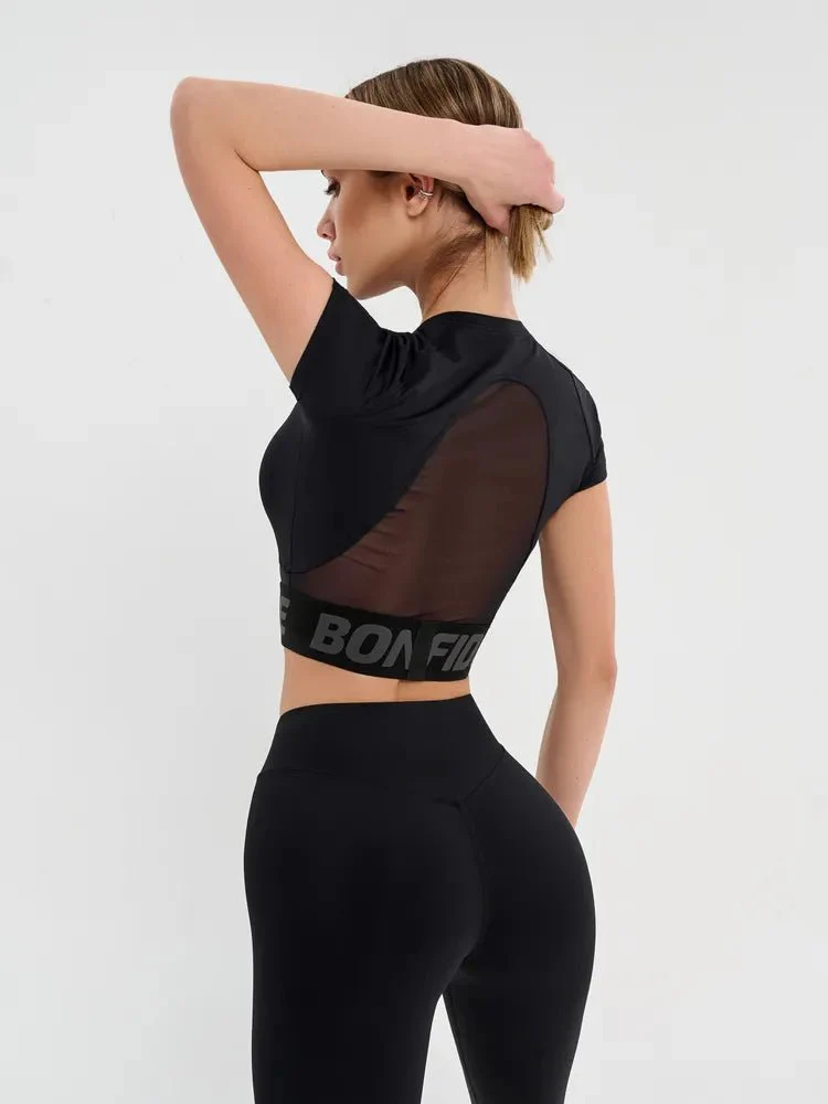 Workout Top Hi-Tech Shirt Black - Image 7