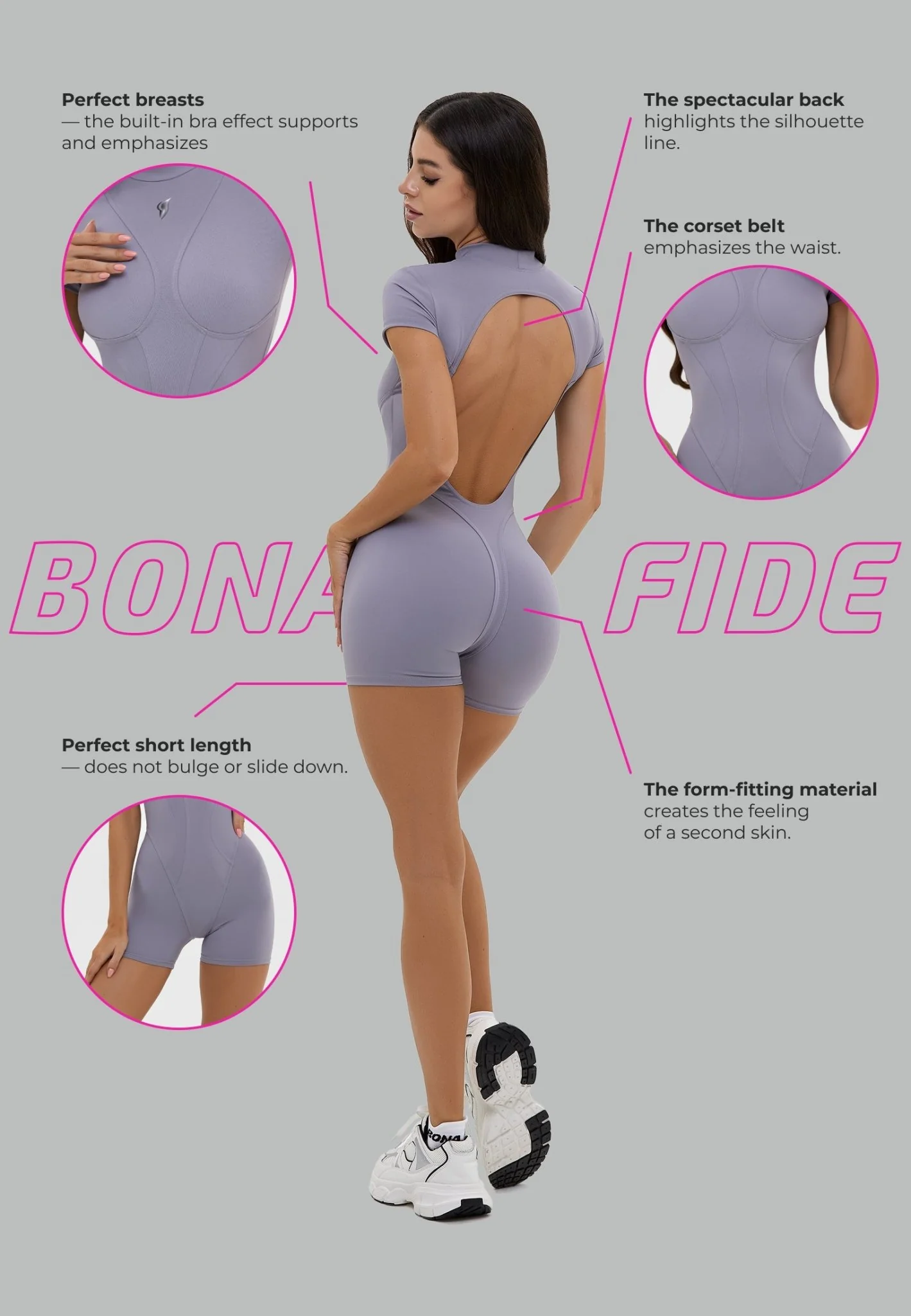 Jumpsuit Extra Sexy Back Gray - Image 5