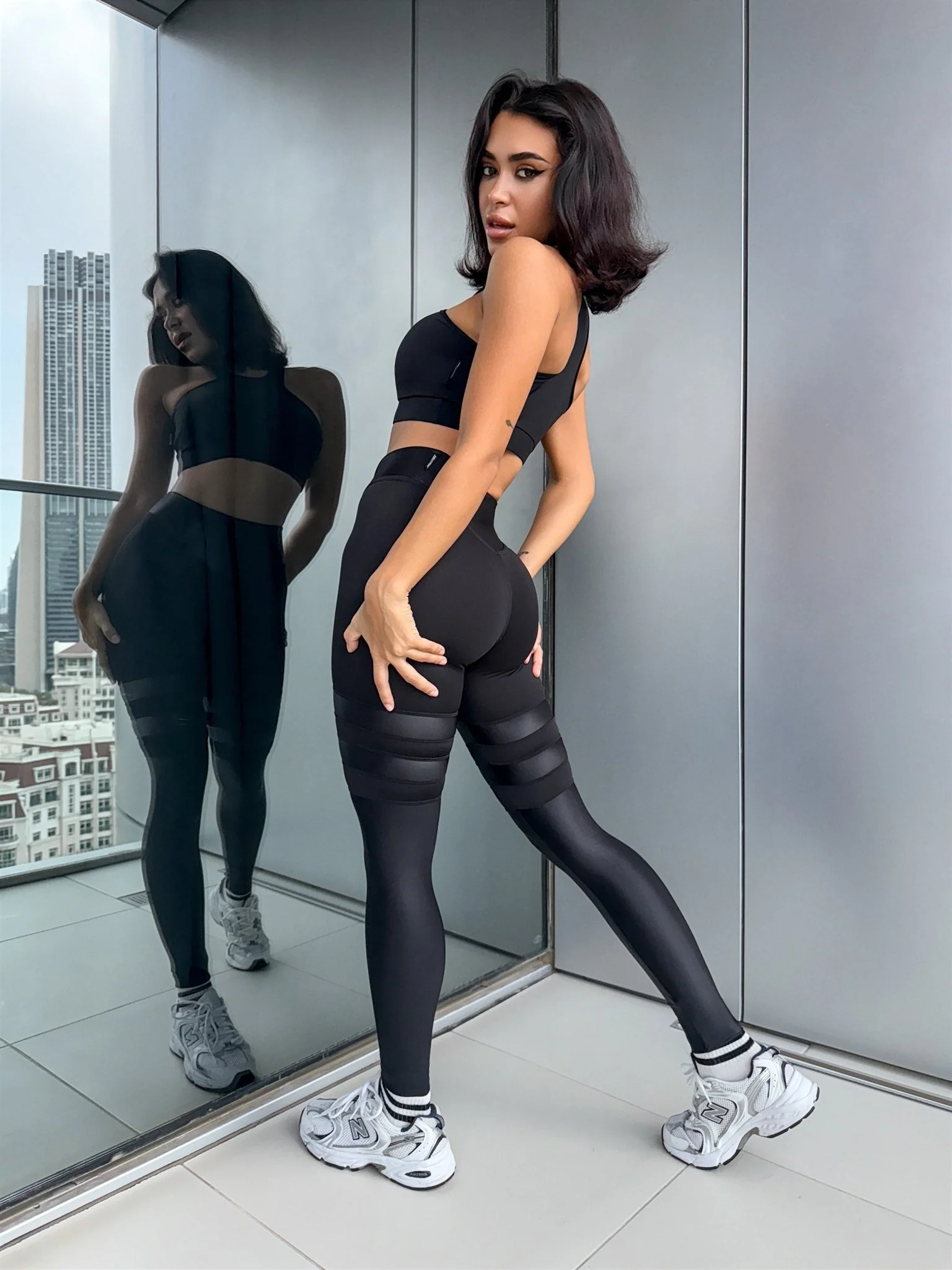 Leggings Bona Beauty OMG Black - Image 2