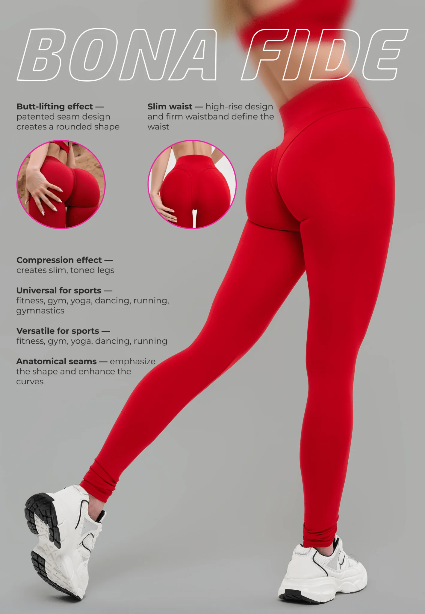 Leggings Magnetic Red - Image 5