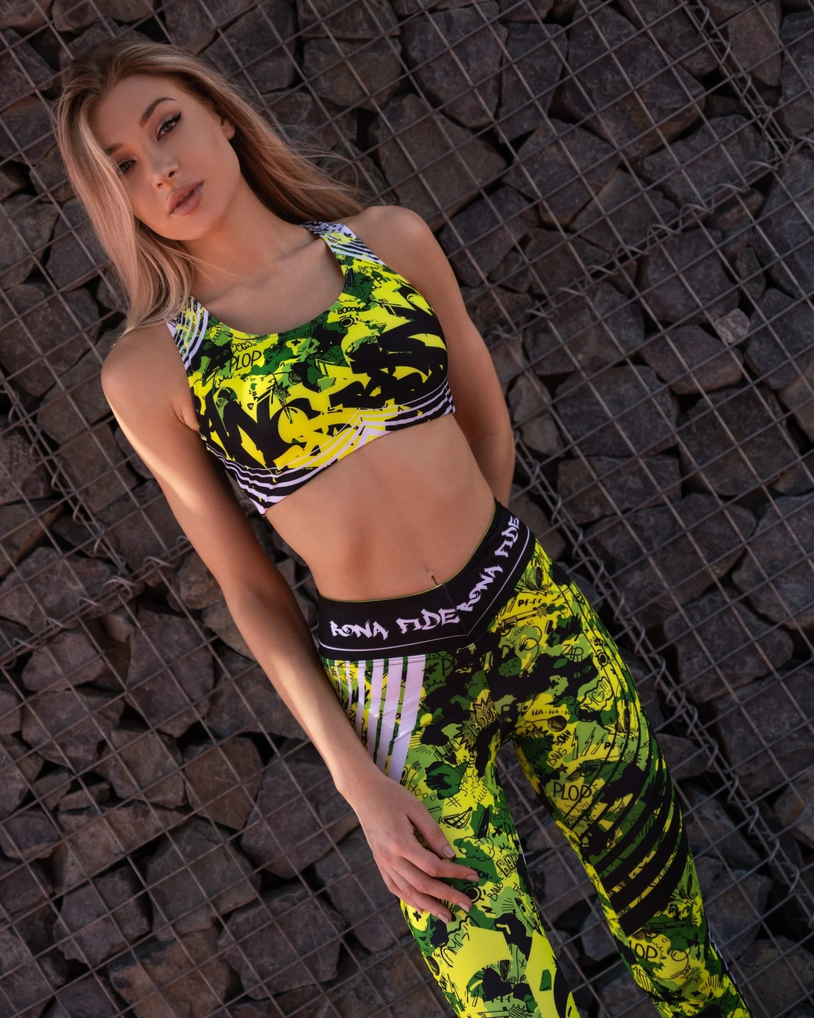 Sports Bras MuscleTop Military Edition Yellow Neon - Image 11