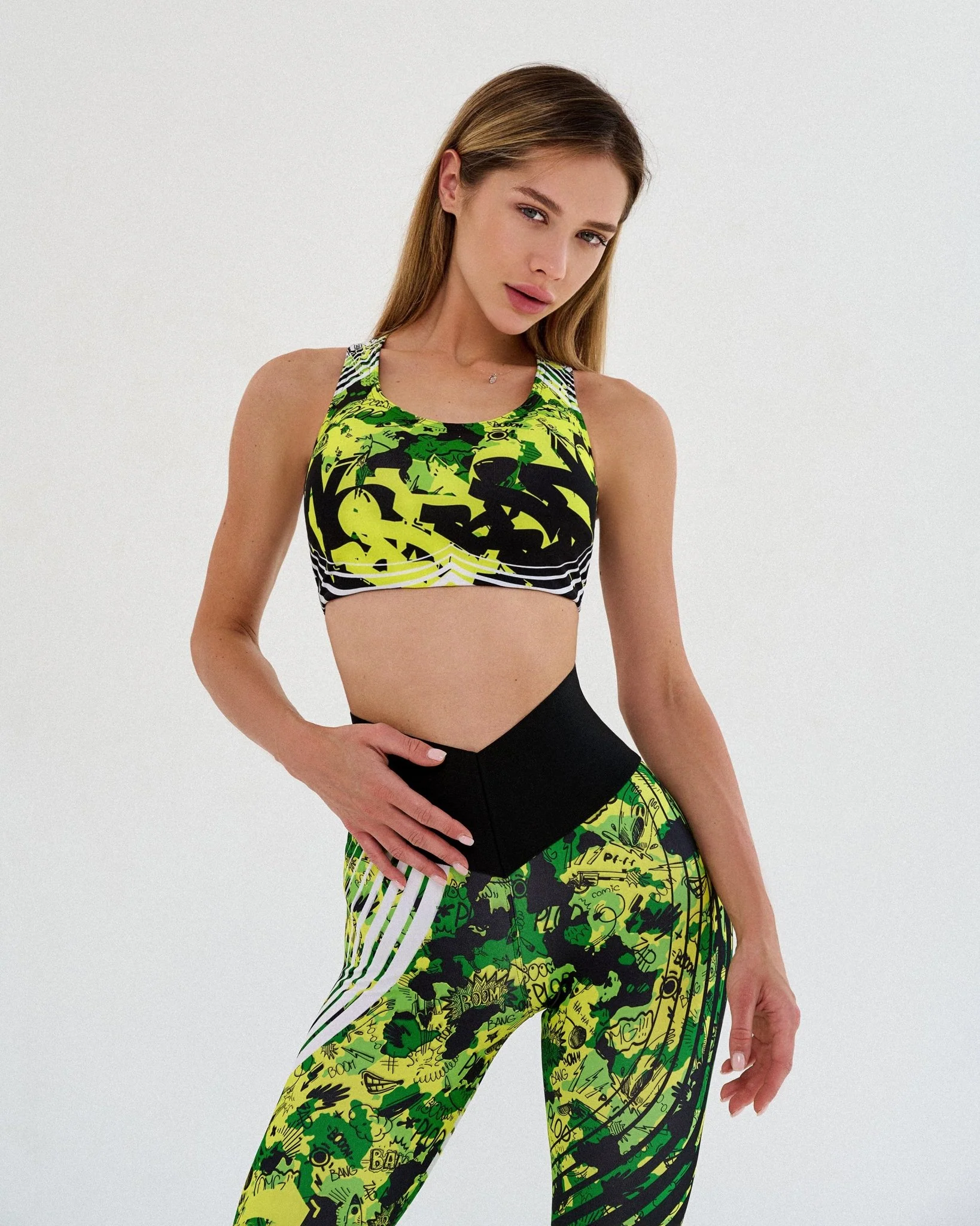 Sports Bras MuscleTop Military Edition Yellow Neon - Image 3
