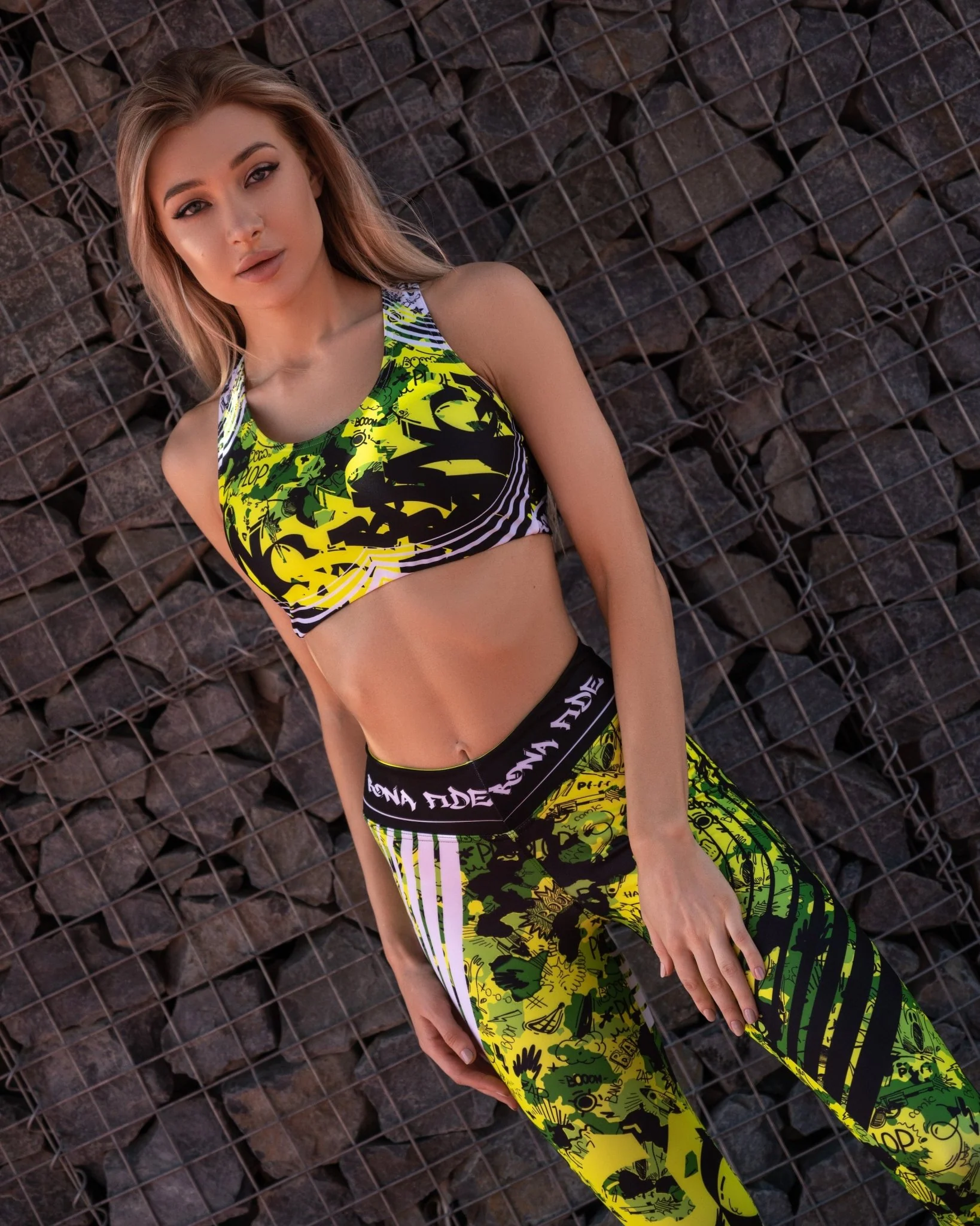 Sports Bras MuscleTop Military Edition Yellow Neon - Image 5