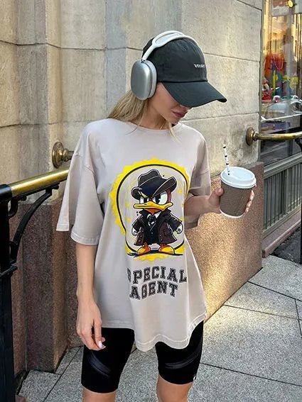 Oversize T-shirt Agent Duck - One size - Image 11