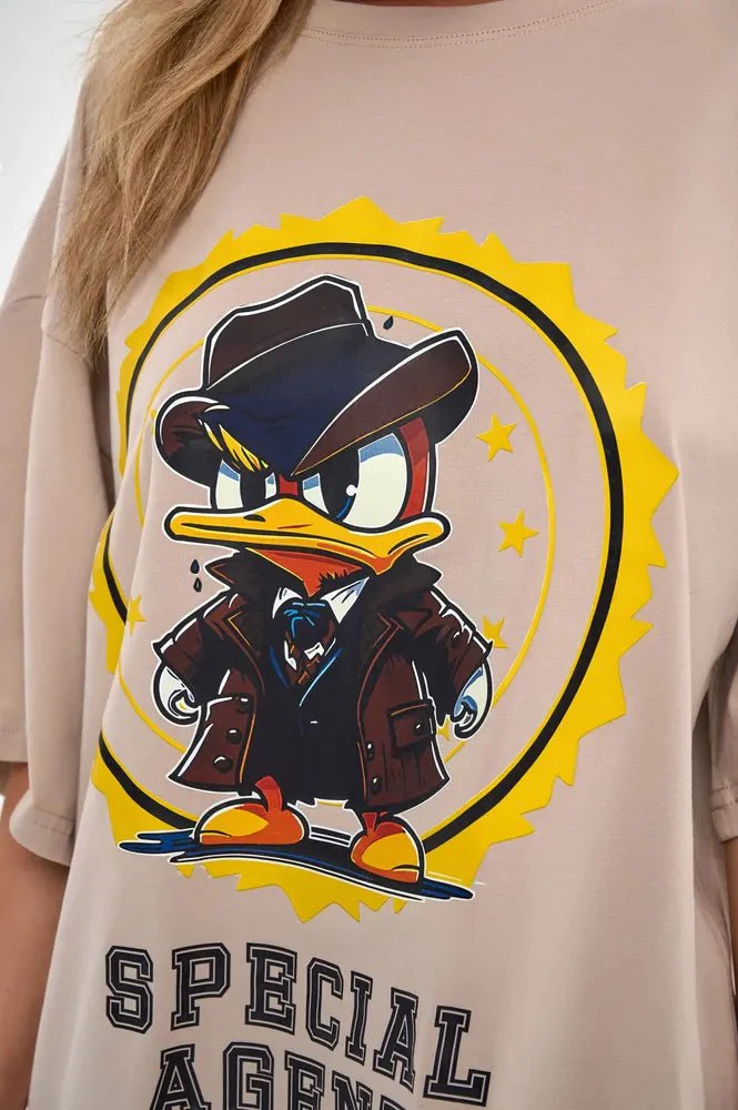 Oversize T-shirt Agent Duck - One size - Image 13