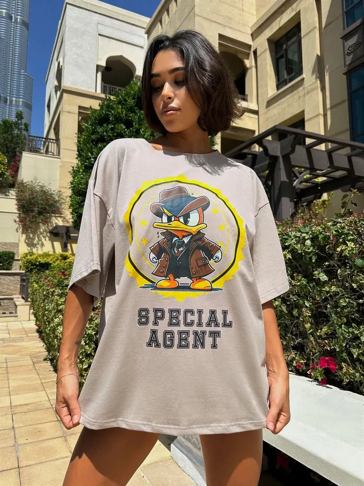 Oversize T-shirt Agent Duck - One size - Image 6