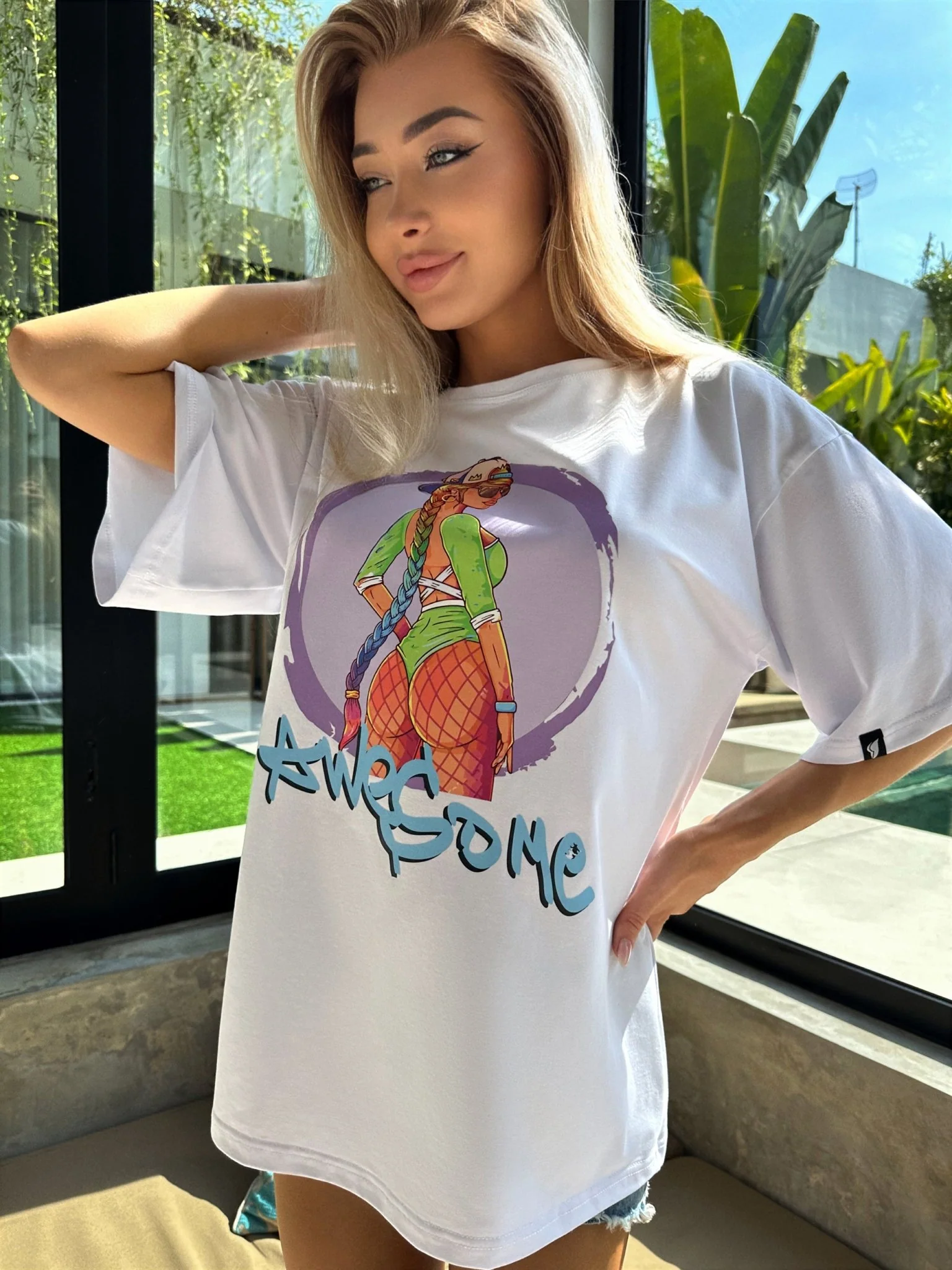 OVERSIZE T-shirt Awesome - One size - Image 5