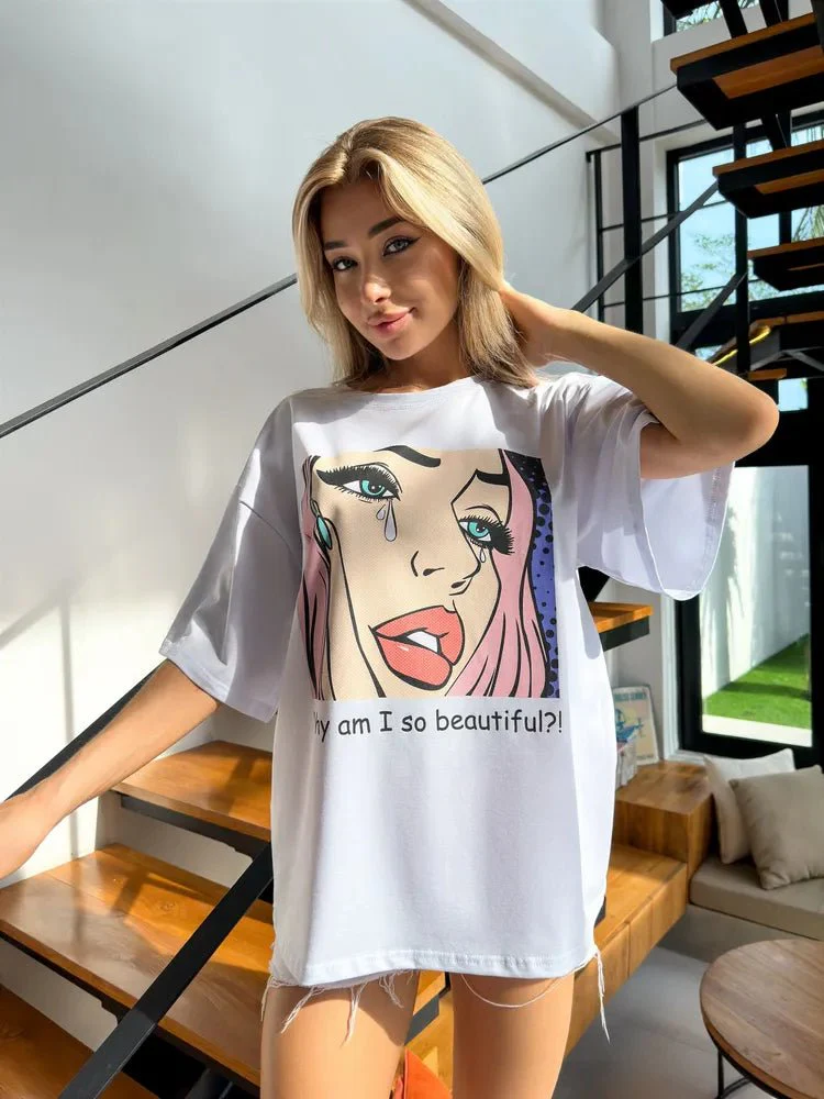 Oversize T-shirt Beautiful - Image 4