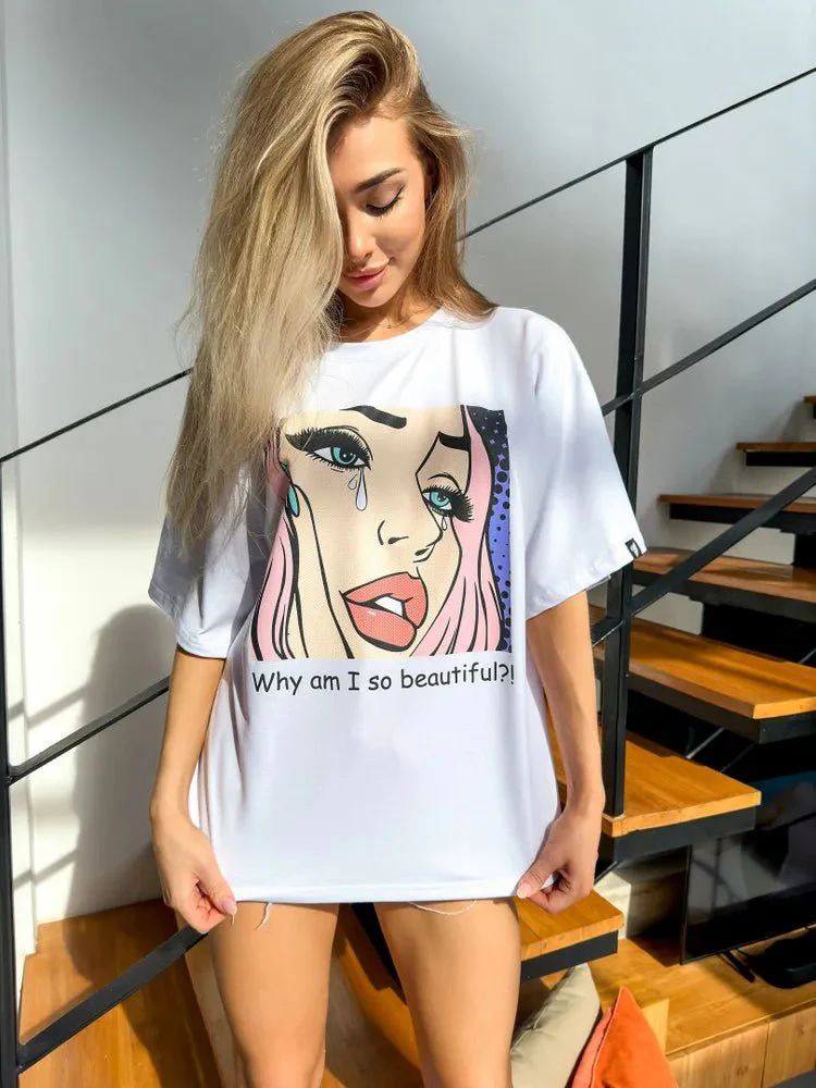 Oversize T-shirt Beautiful - Image 5