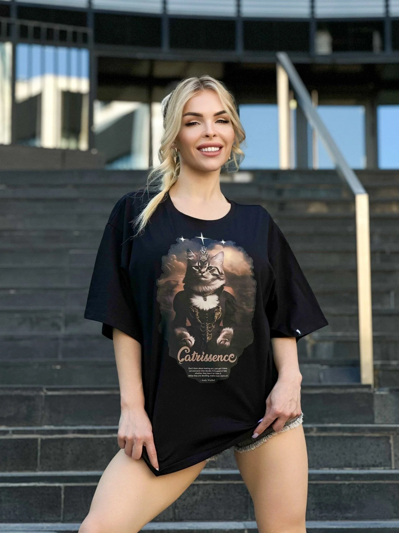 Oversize T-shirt Catrissence - One Size - Image 8