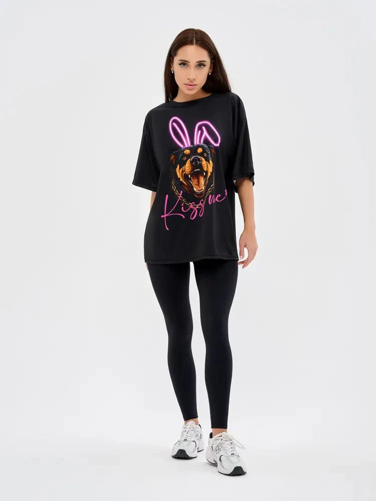 OVERSIZE T-shirt Dangerous Kiss - Image 2