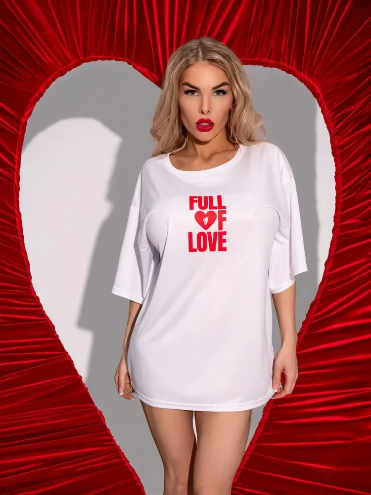 Oversize T-shirt Full of Love - One size - Image 12