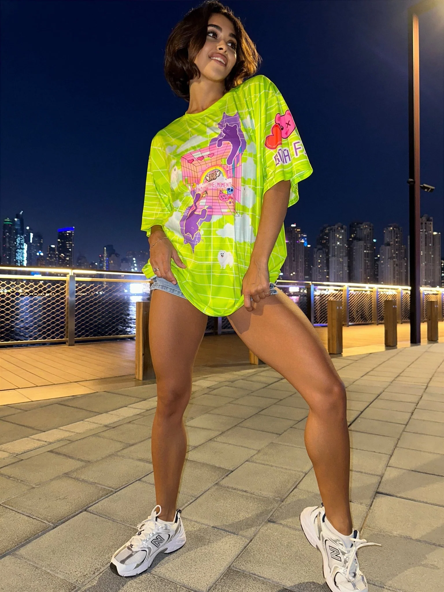 Oversize T-shirt JOY Green - One size - Image 6
