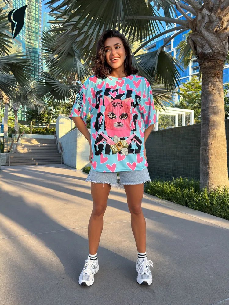 OVERSIZE T-shirt Meow Criminal - One size