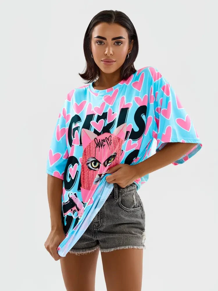 OVERSIZE T-shirt Meow Criminal - One size - Image 10