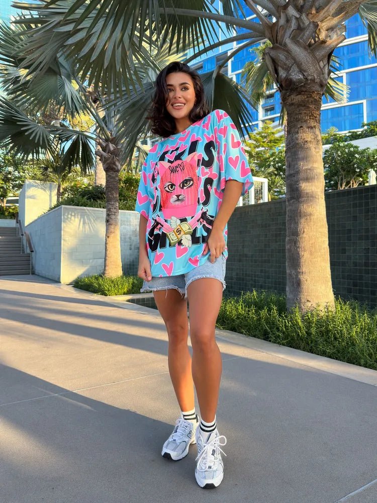 OVERSIZE T-shirt Meow Criminal - One size - Image 4