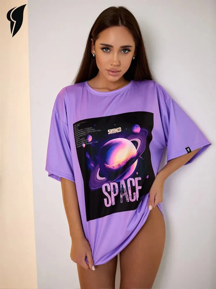 Oversize T-shirt Saturn - One Size - Image 9
