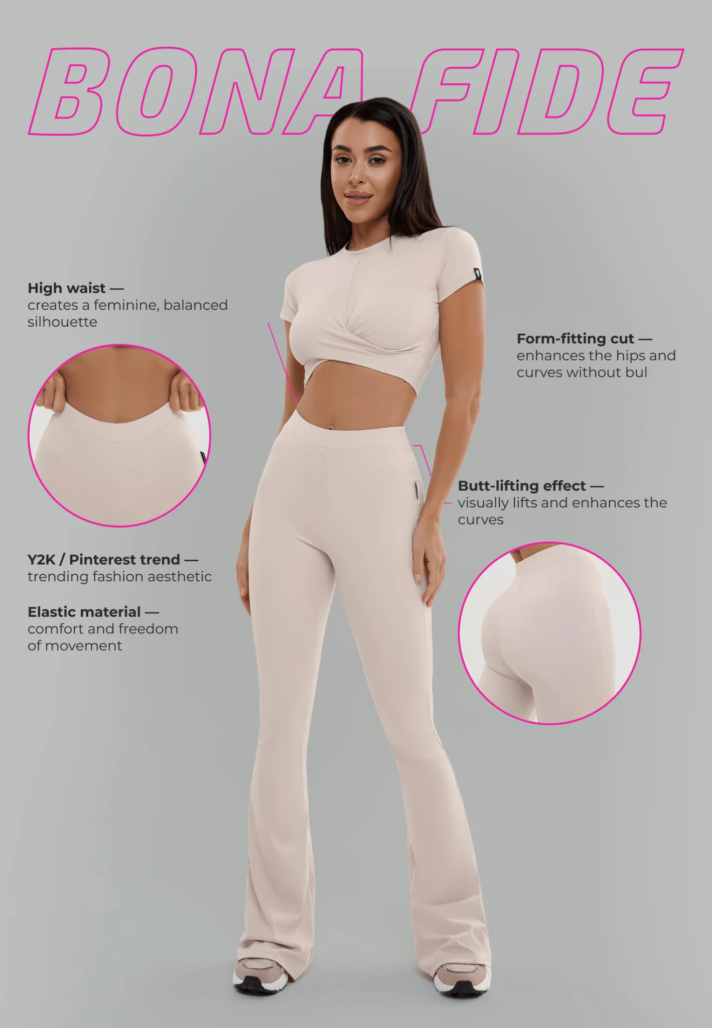 Pants Lady Rave Nude - Image 5