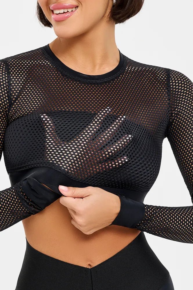 Workout Mesh Top Mini Fresh Black - Image 14