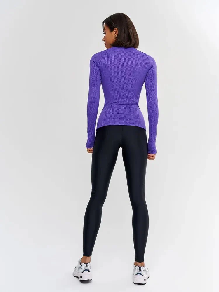 Workout Top Round Purple - Image 4