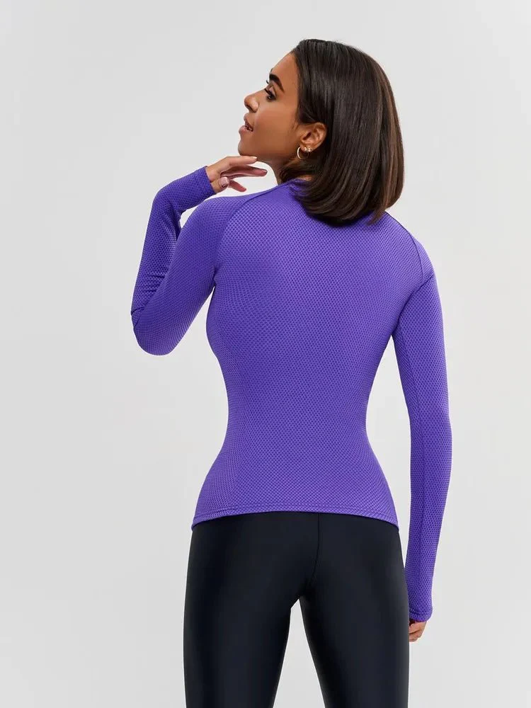 Workout Top Round Purple - Image 5