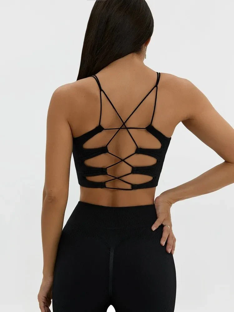 Sports Bra Angel Top Black - Image 13