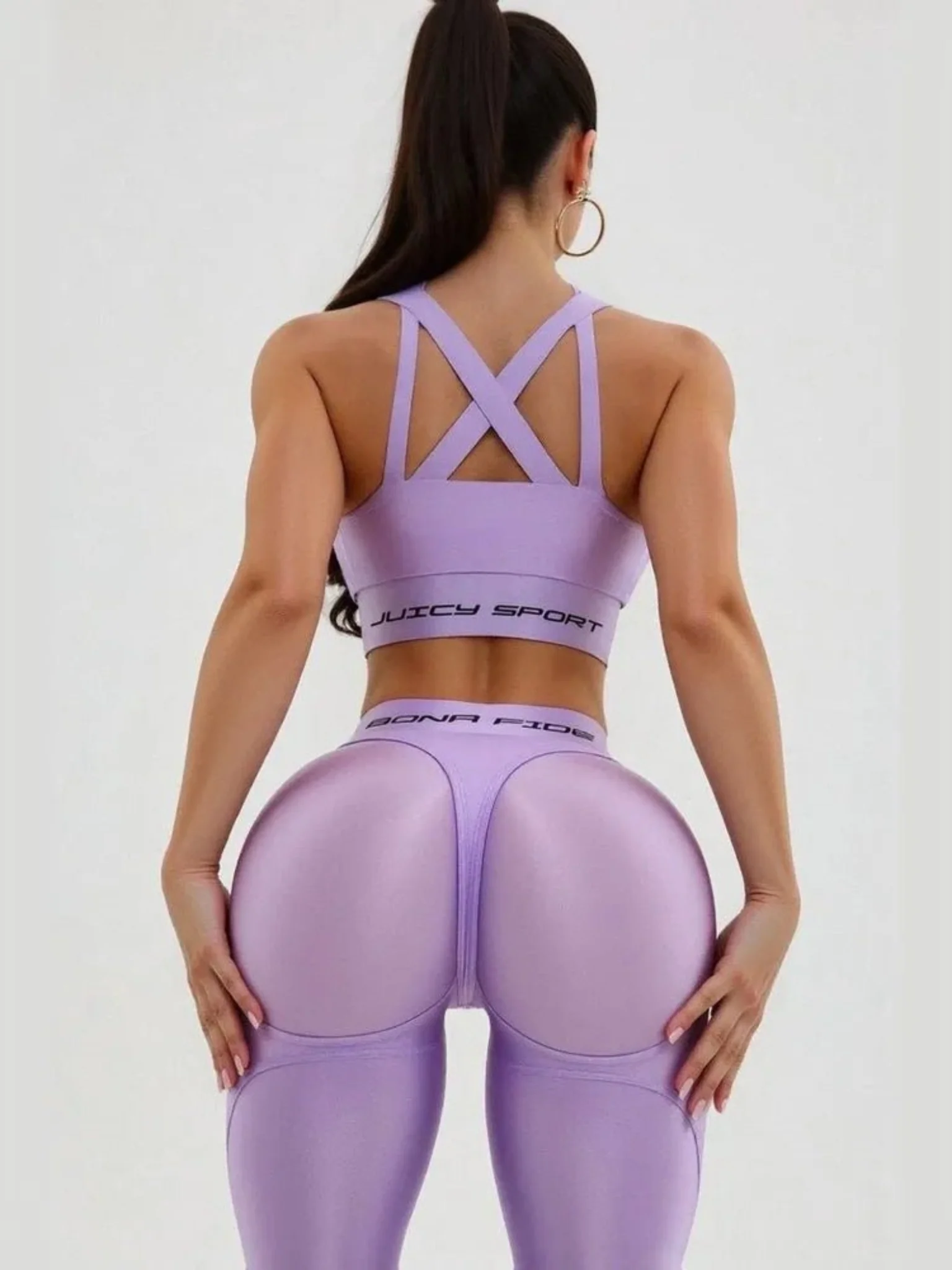 Sports Bra Heart Crush Top Juicy Lilac - Image 3