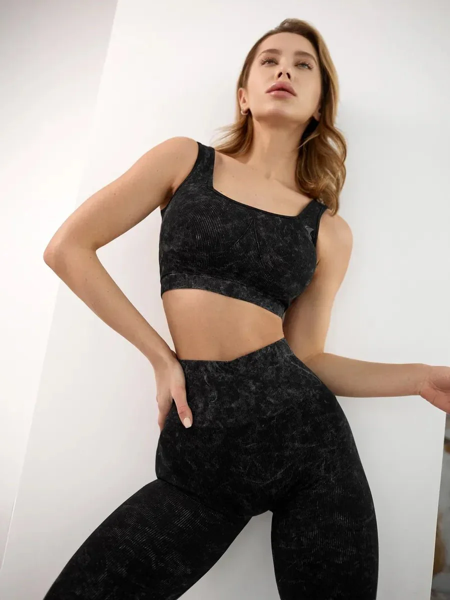 Sports Bra Marble Top Black - Image 8
