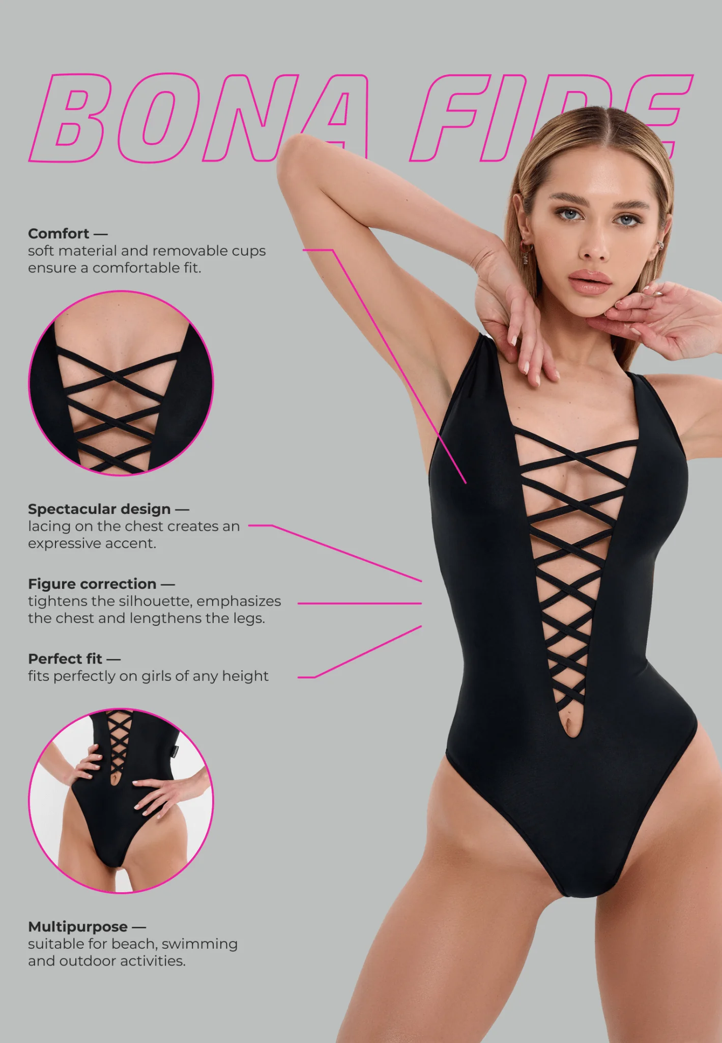 Swimsuit Trinity Black - Image 5
