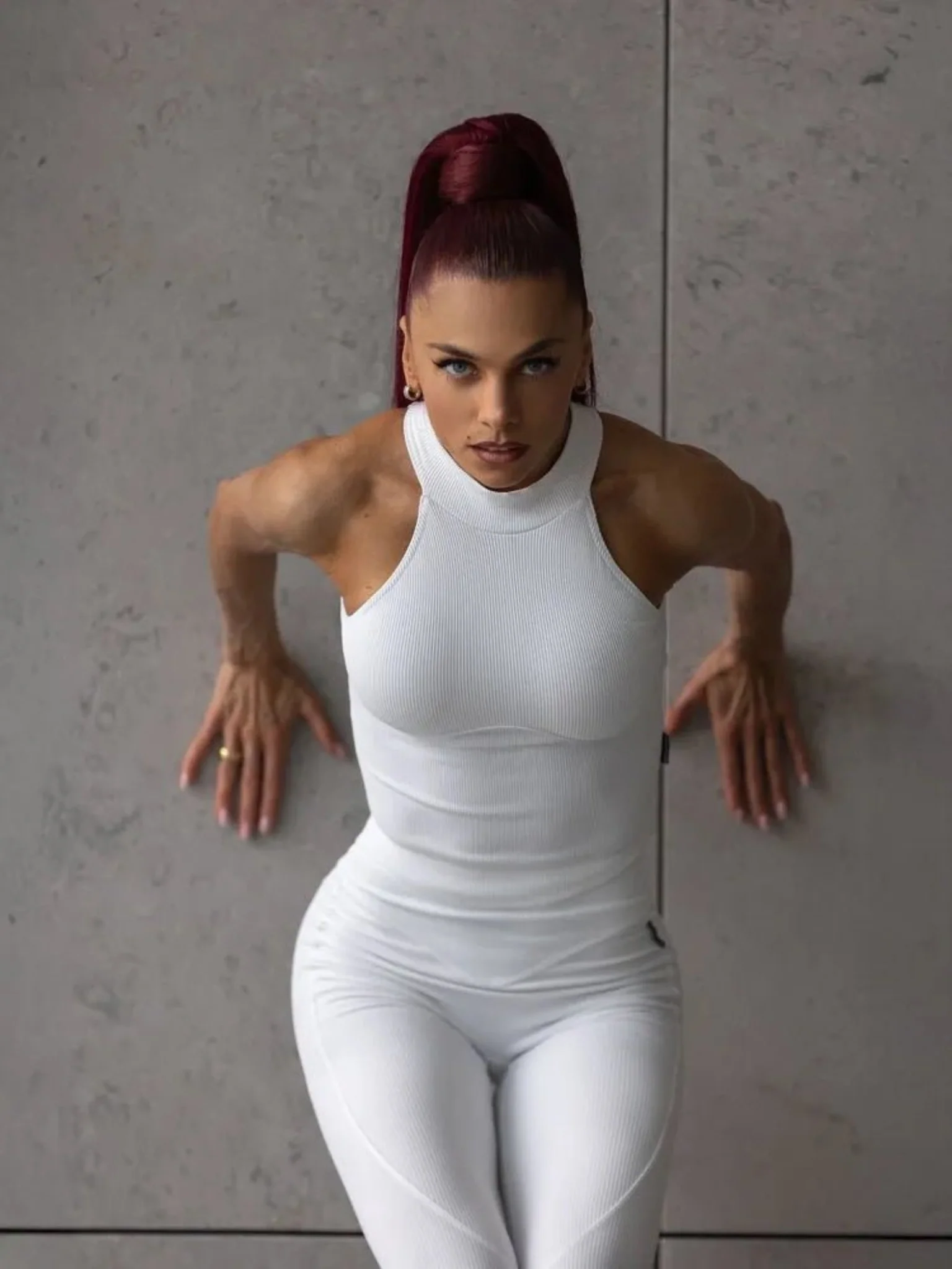 Workout Top Ribbed White - Image 7