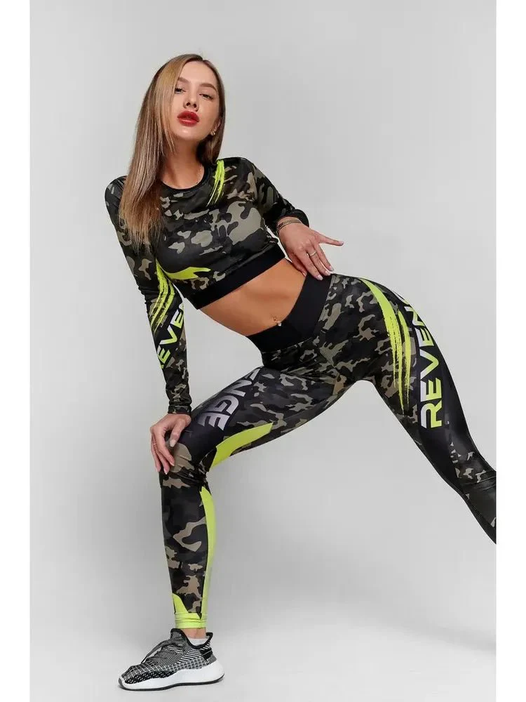 Workout Top Rashguard Midi Revenge Lime - Image 13